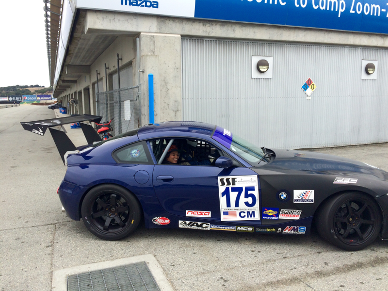 Riding shotgun and helping to pitcrew for a friend’s car at BMW Oktoberfest 2016 - Laguna Seca
